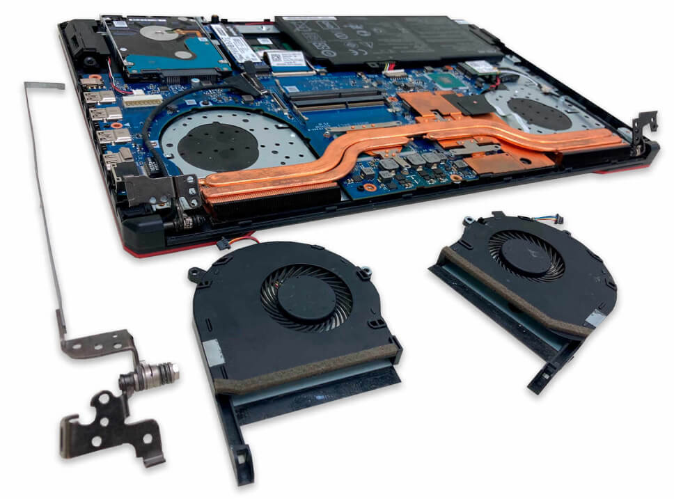 замена механических деталей ноутбука