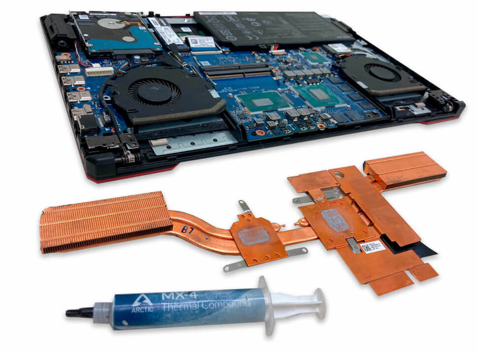Замена термопасты в ноутбуке